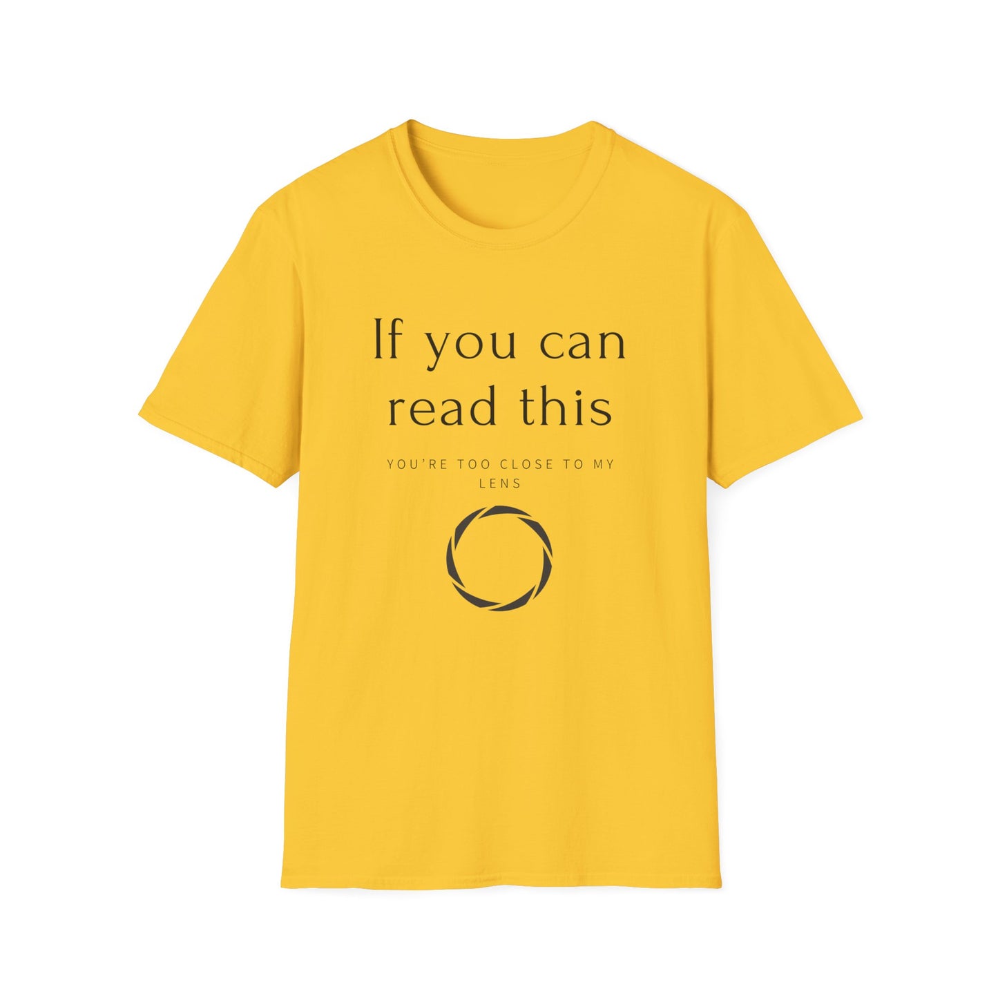 📸 "If You Can Read This, You’re Too Close to My Lens – Het T-shirt voor Fotografen met Humor!" 😄