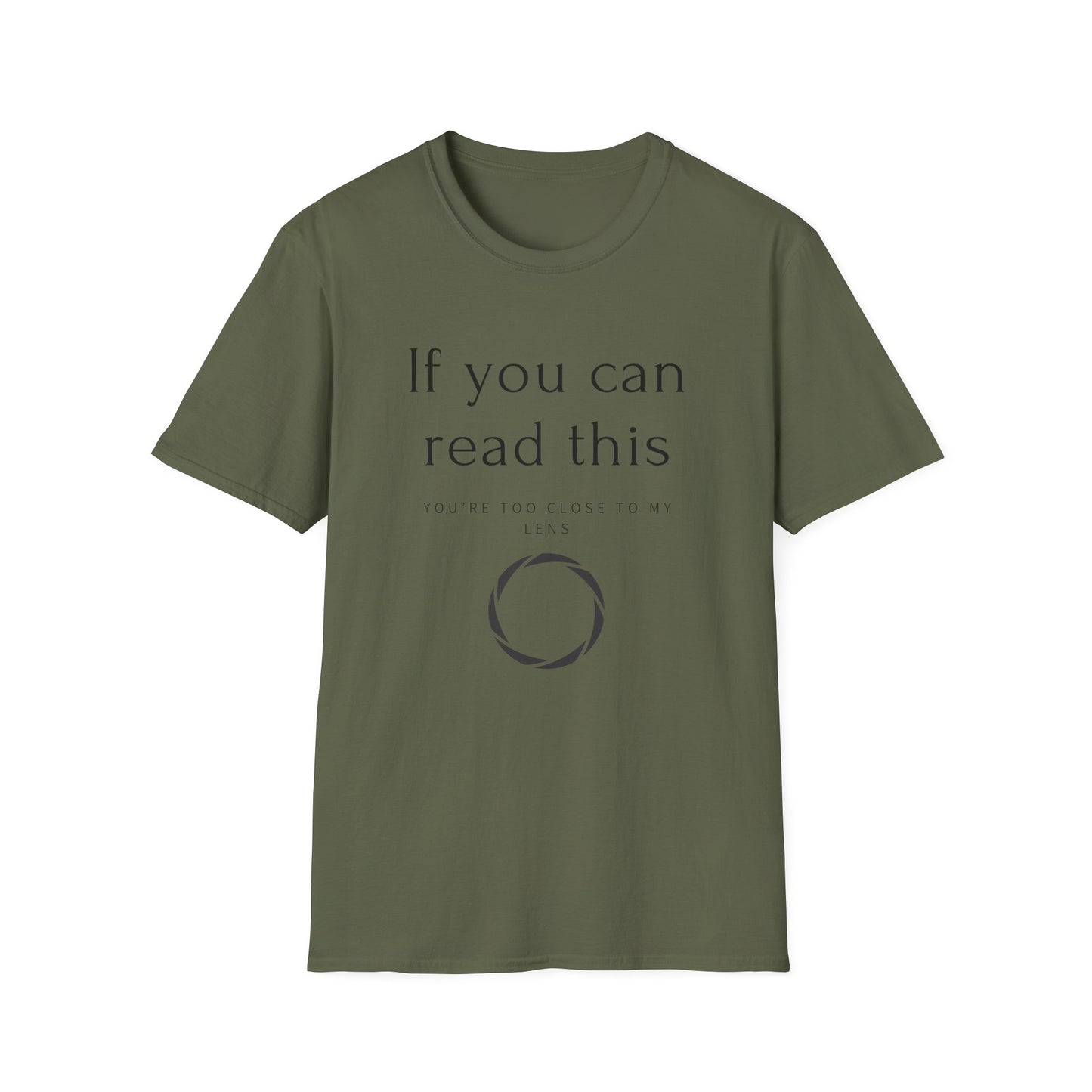 📸 "If You Can Read This, You’re Too Close to My Lens – Het T-shirt voor Fotografen met Humor!" 😄